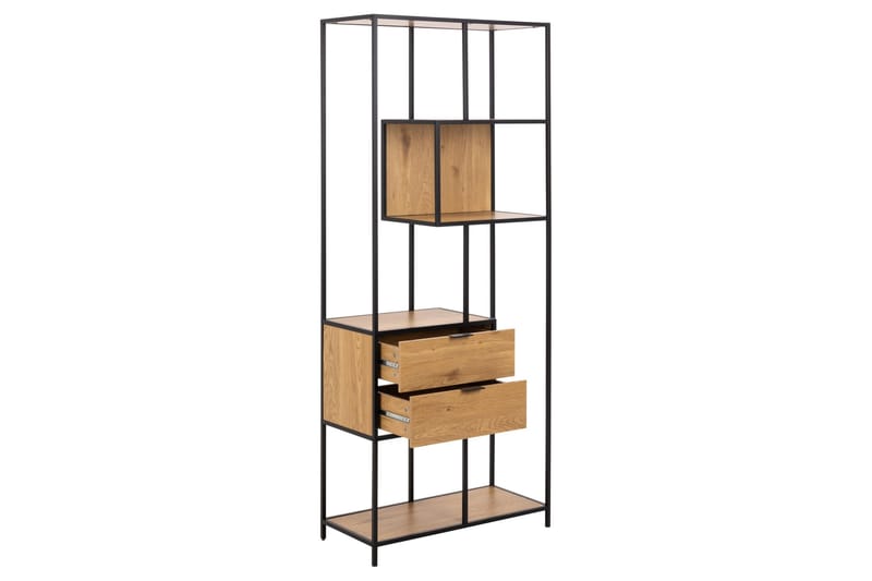 Hartsoe Bokhylle 77 cm i Eik - Brun - Oppbevaring - Hylle - Bokhylle