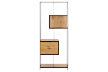 Hartsoe Bokhylle 77 cm i Eik - Brun - Oppbevaring - Hylle - Bokhylle