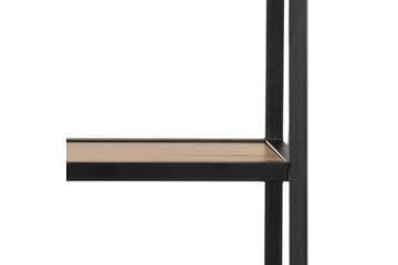 Hartsoe Bokhylle 77 cm i Metall med Treplate - Svart|Beige - Oppbevaring - Hylle - Bokhylle