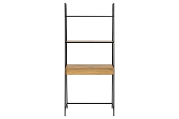 Hartsoe Bokhylle 77 cm i Metall med Treplate - Svart|Beige - Oppbevaring - Hylle - Bokhylle