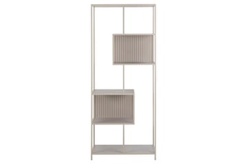 Hartsoe Bokhylle 77 cm i Metall - Sandbeige - Oppbevaring - Hylle - Bokhylle