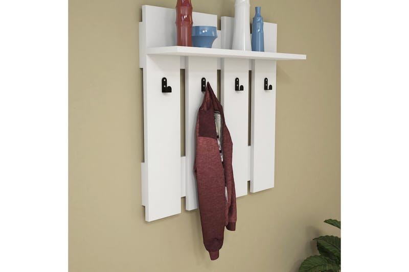 Casaluce Hattehylle 70x18 cm - Hvit - Oppbevaring - Hylle - Hattehylle