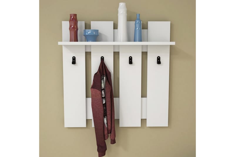 Casaluce Hattehylle 70x18 cm - Hvit - Oppbevaring - Hylle - Hattehylle
