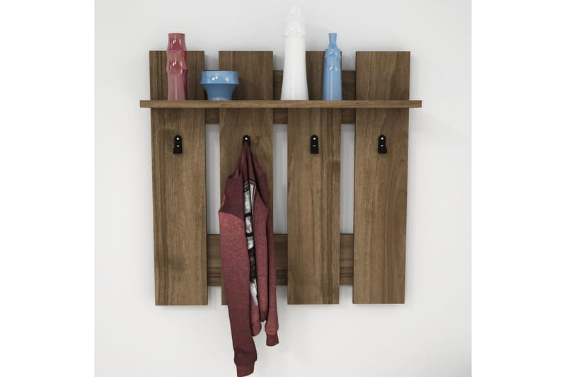 Casaluce Hattehylle 70x18 cm - Mørkebrun - Oppbevaring - Hylle - Hattehylle