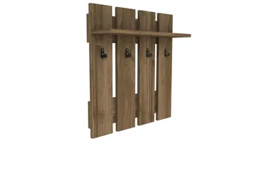 Casaluce Hattehylle 70x18 cm - Mørkebrun - Oppbevaring - Hylle - Hattehylle