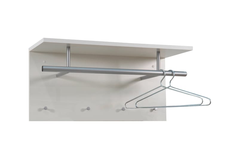 Klackbo Hattehylle 72 cm, Hvit/Høyblank