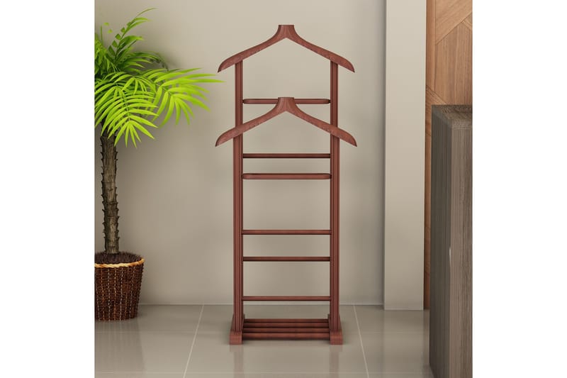 Pega Hattehylle 120x34 cm - Mørkebrun - Oppbevaring - Kles oppbevaring - Kleshengere & knaggrekker - Herrebetjent