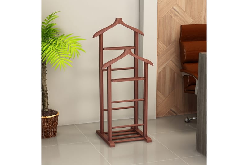 Pega Hattehylle 120x34 cm - Mørkebrun - Oppbevaring - Kles oppbevaring - Kleshengere & knaggrekker - Herrebetjent