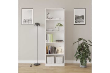 Hemani Bokhylle 64 cm i Lakkert Tre - Hvit - Oppbevaring - Hylle - Bokhylle