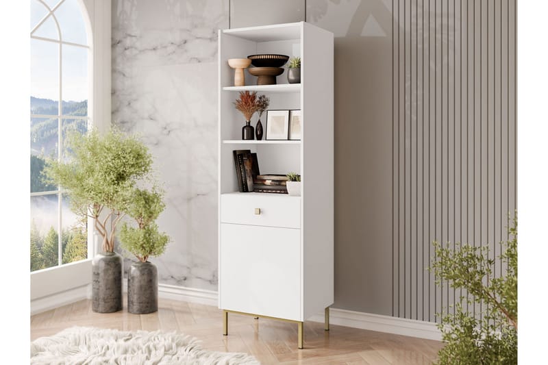Hermann Bokhylle 54 cm - Hvit - Oppbevaring - Hylle - Bokhylle