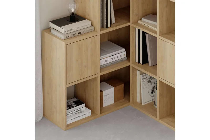 Hideo Bokhylle 150,8 cm - Brun/Eik - Oppbevaring - Hylle - Bokhylle