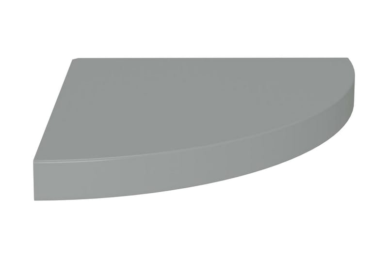 Flytende vegghylle grå 35x35x3,8 cm MDF - Grå - Hjørnehylle