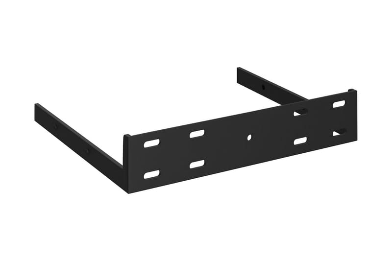 Flytende vegghylle svart 25x25x3,8 cm MDF - Svart - Hjørnehylle