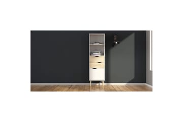 Hostafranc Bokhylle 50,2 cm - Hvit - Oppbevaring - Hylle - Bokhylle