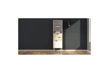 Hostafranc Bokhylle 50,2 cm - Hvit - Oppbevaring - Hylle - Bokhylle