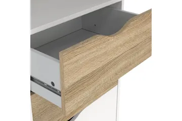 Hostafranc Bokhylle 50,2 cm - Hvit - Oppbevaring - Hylle - Bokhylle