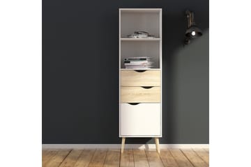 Hostafranc Bokhylle 50,2 cm - Hvit - Oppbevaring - Hylle - Bokhylle