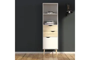 Hostafranc Bokhylle 50,2 cm - Hvit - Oppbevaring - Hylle - Bokhylle