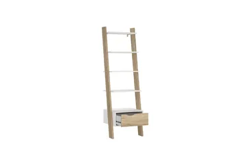 Hostafranc Bokhylle 55,1 cm i Eik - Hvit - Oppbevaring - Hylle - Bokhylle