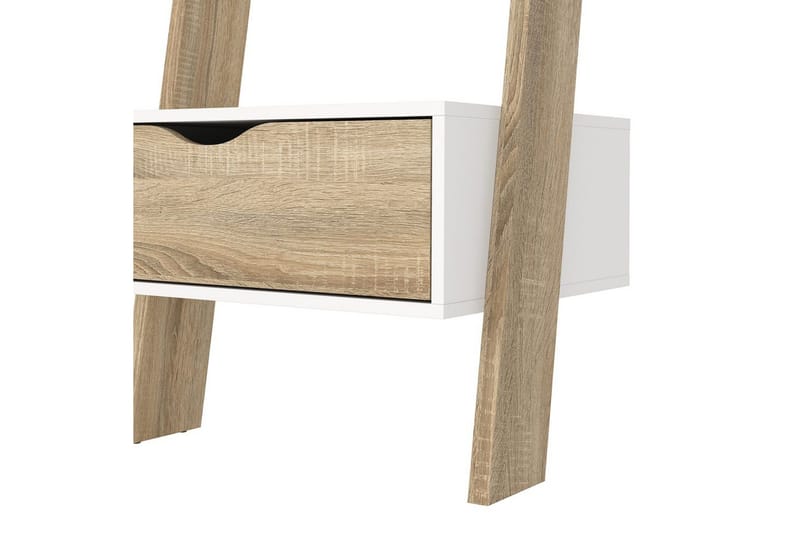 Hostafranc Bokhylle 55,1 cm i Eik - Hvit - Oppbevaring - Hylle - Bokhylle