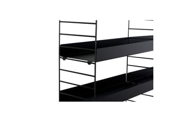 Hyler Homitis Pira Hylle 98 cm Svart - Oppbevaring - Hylle - Hyllesystem