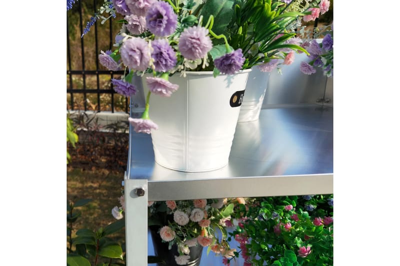 Drivhushylle 56x56x92 cm - Sølv - Oppbevaring - Hylle - Hagehylle