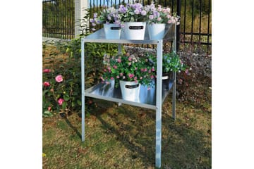 Drivhushylle 56x56x92 cm - Sølv - Oppbevaring - Hylle - Hagehylle