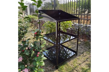 Drivhushylle 56x56x92 cm - Svart - Oppbevaring - Hylle - Hagehylle