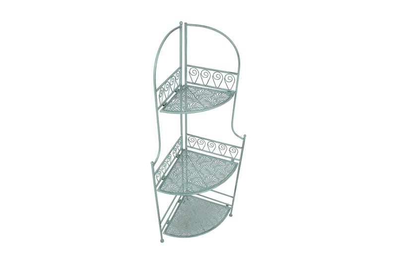 Hjørnehylle Mint 49x34x118 cm Antikkgrønn - Oppbevaring - Hylle - Hagehylle