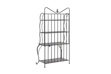Plantehylle 4 hyller metall svart PAVONA - Svart - Oppbevaring - Hylle - Hagehylle