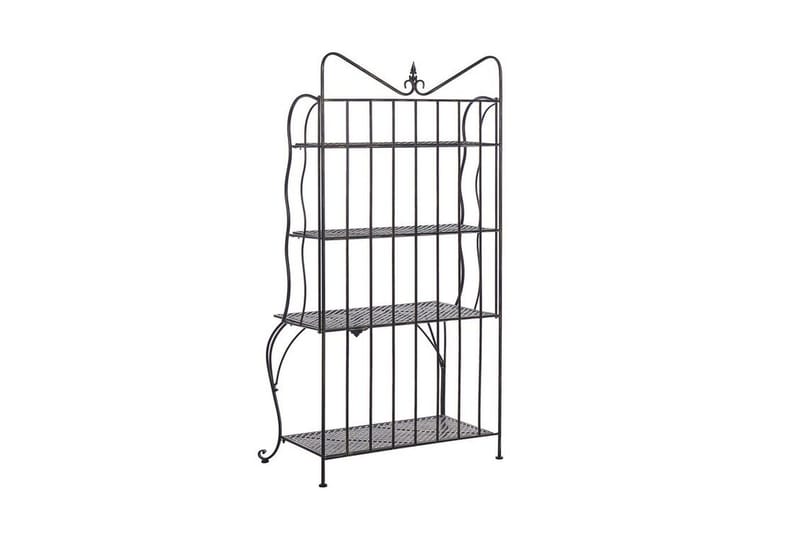 Plantehylle 4 hyller metall svart PAVONA - Svart - Oppbevaring - Hylle - Hagehylle