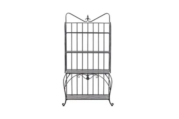 Plantehylle 4 hyller metall svart PAVONA - Svart - Oppbevaring - Hylle - Hagehylle