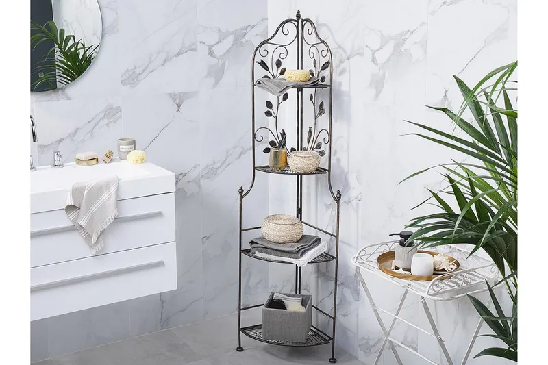 Ternengo Hjørnehylle 35x35 cm - Metall/Svart - Oppbevaring - Hylle - Hagehylle