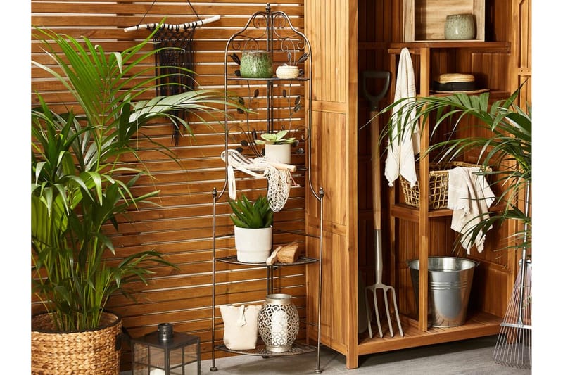 Ternengo Hjørnehylle 35x35 cm - Metall/Svart - Oppbevaring - Hylle - Hagehylle