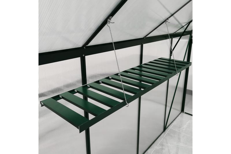 Vegghengt hylle 126x30,5x3 cm - Grønn - Hagehylle
