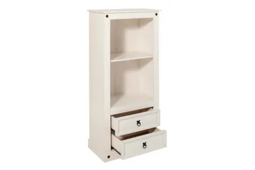 Ayala Bokhylle 65 cm i Malt Tre - Hvit - Oppbevaring - Hylle - Bokhylle