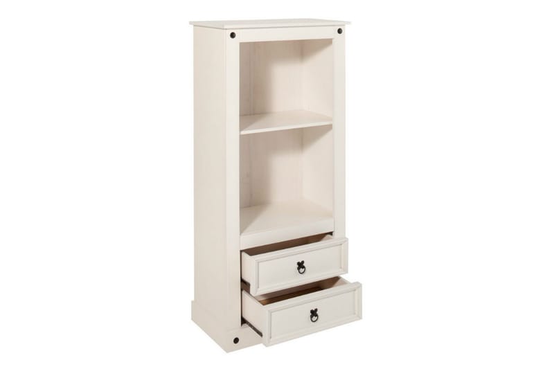 Ayala Bokhylle 65 cm i Malt Tre - Hvit - Oppbevaring - Hylle - Bokhylle