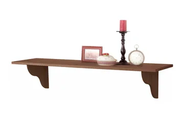 Ayala Hylle 120 cm - Mørkebrun - Oppbevaring - Hylle - Vegghylle