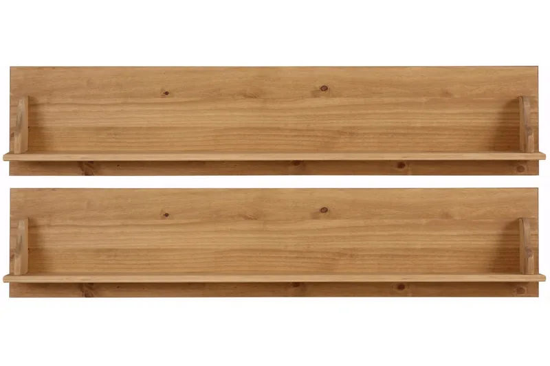 Taisia Vegghylle 120 cm 2-pk - Brun - Oppbevaring - Hylle - Vegghylle