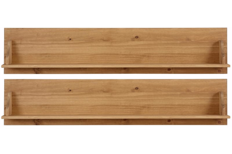 Taisia Vegghylle 120 cm 2-pk - Brun - Oppbevaring - Hylle - Hyllesystem