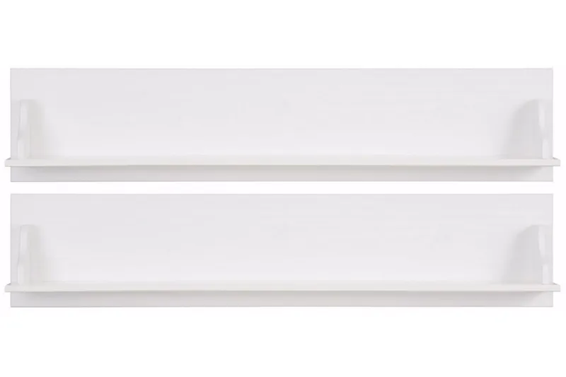 Taisia Vegghylle 120 cm 2-pk - Hvit - Oppbevaring - Hylle - Vegghylle