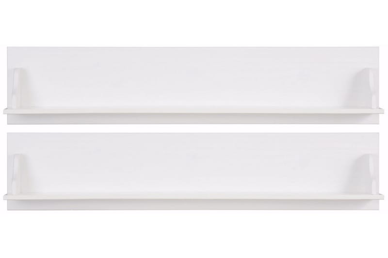 Taisia Vegghylle 120 cm 2-pk - Hvit - Oppbevaring - Hylle - Vegghylle