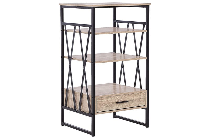 Keene Bokhylle 56 cm i Eik, Lysebrun
