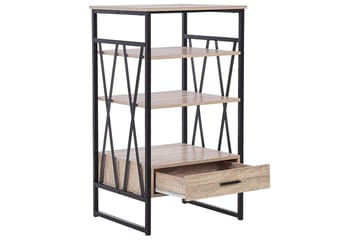 Keene Bokhylle 56 cm i Eik - Lysebrun - Oppbevaring - Hylle - Bokhylle