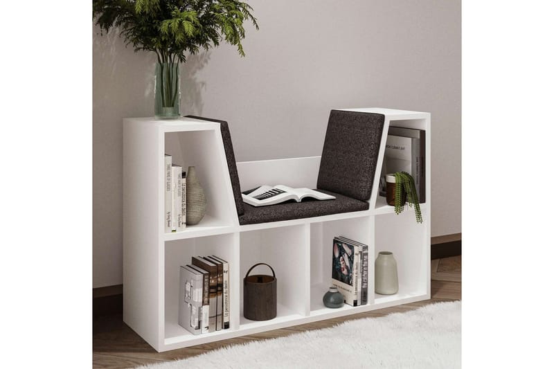 Kylen Bokhylle 103 cm - Hvit - Oppbevaring - Hylle - Bokhylle
