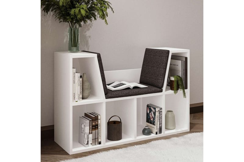 Kylen Bokhylle 103 cm - Hvit - Oppbevaring - Hylle - Bokhylle