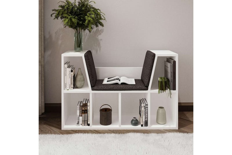 Kylen Bokhylle 103 cm - Hvit - Oppbevaring - Hylle - Bokhylle