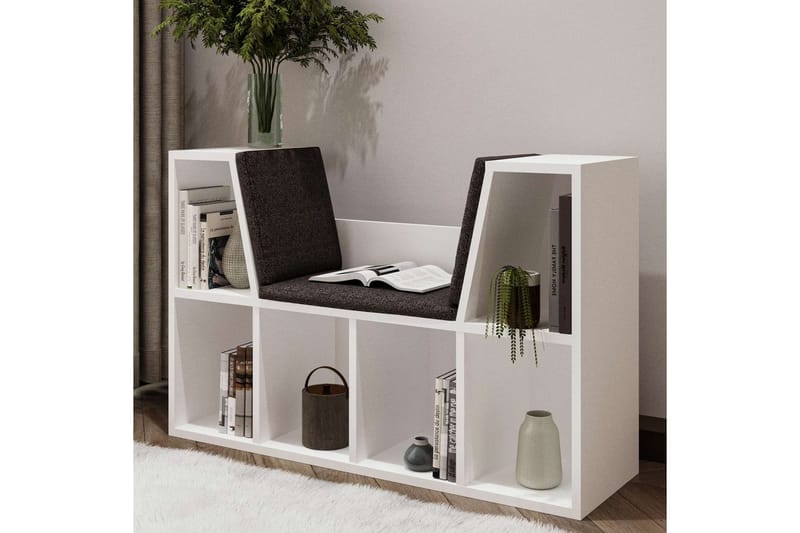 Kylen Bokhylle 103 cm - Hvit - Oppbevaring - Hylle - Bokhylle