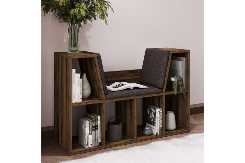 Kylen Bokhylle 103 cm - Valnøtt - Oppbevaring - Hylle - Bokhylle