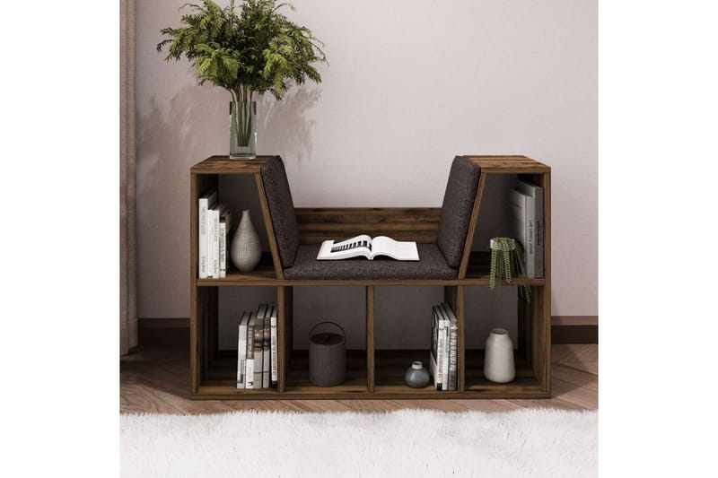 Kylen Bokhylle 103 cm - Valnøtt - Oppbevaring - Hylle - Bokhylle